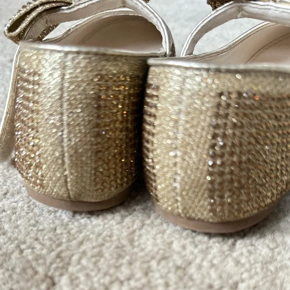 Set of Link’s Pink Soft Flats size 13 & Golden Mary Jane Ballet Flats size 13 - Picture 9 of 12